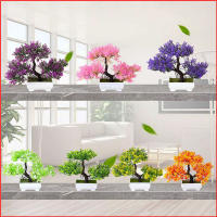 Arbusto Artificial De Bonsái Pequeño Con Flores Ornamento De Maceta Planta Falsa Para Decoración De Habitaciones Hoteles Y Salones Jardín - details 1