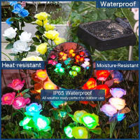 Lámpara Solar De Flores Con 5 Cabezas Luz De Jardín Impermeable Para Decoración De Camino Exterior Patio Jardín Paisaje - details 13