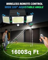 Luz Solar Exterior Con Sensor De Movimiento Y Control Remoto IP65 Impermeable Para Patio Garage Seguridad Luz De Pared - details 11