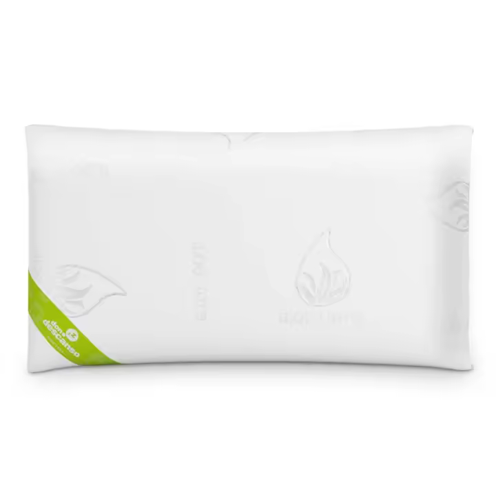 Nalui Almohada Copos Viscoelástica Aloe Vera Blanco (70x38 cm), Firmeza Media - 1
