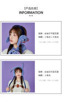 Kawaii Stitch Ajustables Gorros Plegables De Invierno Calienta Orejas Juguete Accesorios De Moda Para Niños Y Niñas Regalo De Navidad - details 5