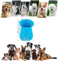 Limpiador de Huellas para Perros  Limpiador Pata Perro Mascota portátil Limpiador Taza de Limpieza para Mascotas para Limpiar Pies Sucios de Mascotas y Perros Gatos Masaje Aseo Sucio Garras (Azul) - details 6