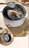 Cocina eléctrica portátil multifuncional de 220 V, 1,5 L, sartén de doble capa, utensilios de cocina antiadherentes para cocina y electrodomésticos - details 5