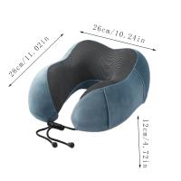 Almohada De Viaje Suave En Forma De U De Memoria De Espuma Colchón De Cuello Para Salud Cuidado Del Cuello Y Del Cervical Para Avión - details 8