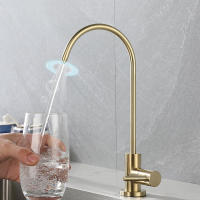 Grifo De Cocina Directo Para Beber Agua Purificada Acero Inoxidable Resistente a La Osmosis Montaje En Mesa Un Solo Manillar - details 0