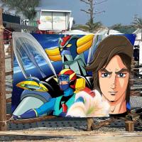 Bandera De Camping Goldorak Grendizer De Alta Calidad Impresión De Banderín De Artesanía Estilo Ambiente Para Exterior E Interior - details 14