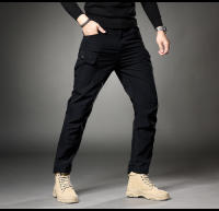 Pantalones Tácticos Caqui Para Hombre Con 4 Bolsillos Y Cintura Elástica Pantalones De Trabajo Militares Para Acampar Y Senderismo - details 6