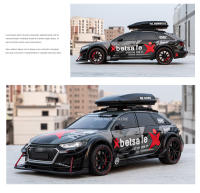 Coche De Deportes De Aleación Modelo RS6 Modificado 1/24 Cuatro Suspensiones Ruedas Puertas Abrejuego Para Niños Regalos De Juguetes Blanco Gris - details 11