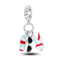 Perlas De Perfume Para Mujer Plata Esmaltada Colgante De Zapatos Altos Y Lápiz Labial Para Pulsera DIY Joyería - details 75