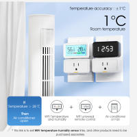 Sensor De Temperatura Y Humedad Inteligente SMATRUL Tuya WiFi Interior Con Luz Trasera Monitor Compatible Con Alexa Y Google Home - details 3