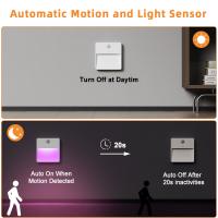 Luz Nocturna Ajustable LED Recargable Por USB Con Sensor De Movimiento Inteligente Para Dormitorio Cocina Armario Escaleras Decoración De Hogar - details 7