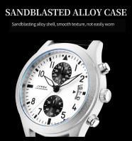 Reloj De Pulsera De Cuarzo Para Hombre SINOBI Estilo Casual Diseño Moda Cronógrafo Resistentes Al Agua Y Al Choque Con Correa De Cuero Relogio Masculino I-W-C - details 9