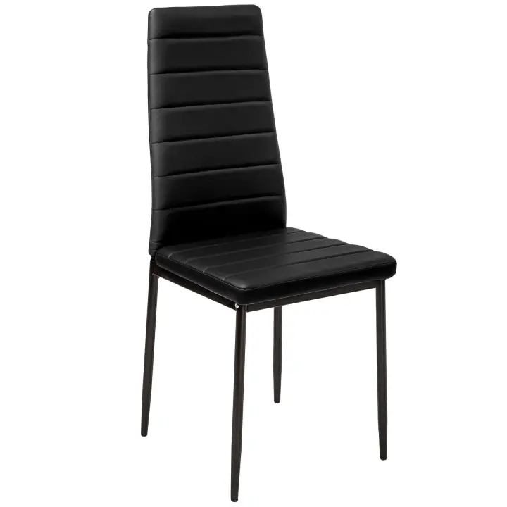 Tectake - Sillas de comedor de polipiel  Diseño moderno y sencillo  Las sillas son ligeras, cómodas y muy confortables  Muy estables - Montaje rápido y fácil - 1