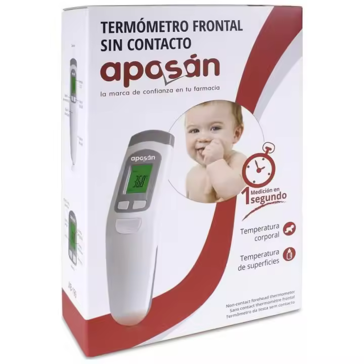 Aposán Termómetro Frontal Sin Contacto, 1 Ud - 1