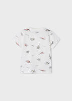 Paquete de 2 camisetas para niño de manga corta en verde, blanco y estampado crudo - Mayoral - details 6