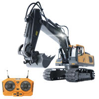 Excavadora RC 1/20 2.4GHz 11CH Vehículo De Construcción Para Niños Juguete Educativo Con Luz Y Música Control Remoto a Distancia De 30m ABS Li-battery - details 1