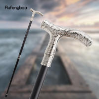 Bastón De Moda Con Relieve De Cabeza De Águila Blanca Y Flor Totem 93cm Punta De Goma Material De Eje De Acero Para Actividades Al Aire Libre - details 0