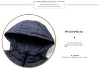 Chaqueta De Pato Acolchada Exterior Para Hombre Casual Con Capucha Impermeable Y Respirable Para Otoño E Invierno Cálida Y Ligera - details 3