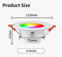 Lámpara De Techo LED RGB Dimmable 10/15W TNCE Tuya Bluetooth Control Remoto Por App Smart Life Redondilla Inteligente Para Iluminación Doméstica - details 7
