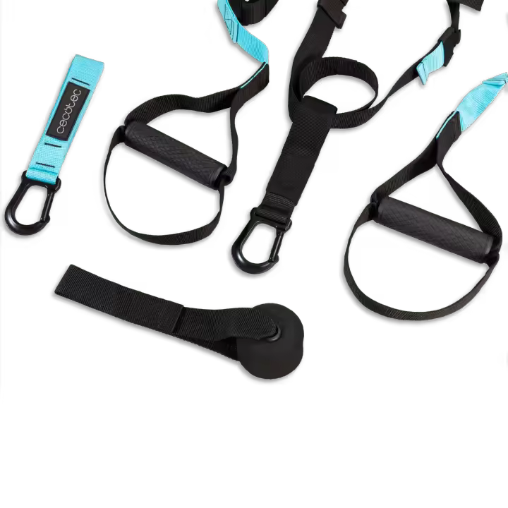Entrena en casa con DrumFit TST Total Suspension Trainer correas de suspensión compactas y bolsa de transporte incluida - 1