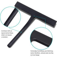Cepillo De Ducha Para Vidrio Limpiador De Ventanas Accesorios De Baño Cepillo De Limpieza Para Paredes De Ducha Ecológico - details 2