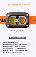 Nueva Iluminación LED De Inducción Recargable Por USB Farol De Trabajo Para Ciclismo Camping Senderismo Diseño De Cabeza - details 9