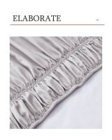 Enaguas De Cama Microfibra Blanco Negro Gris Ruffles Fácil De Limpiar Antiarrugas Para Dormitorio Estilo Sencillo Y Elegante - details 8