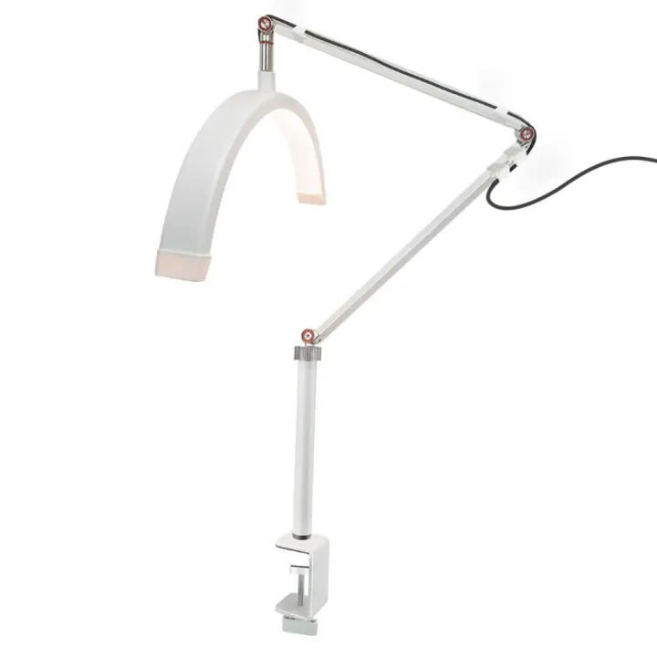 Lámpara De Luna Media LED Iluminación Para Pestañas Luz De Anillo Semi-permanente Para Belleza Mesa Pinza Cradle Maquillaje Tatuaje Salon De Uñas Extensiones - 1
