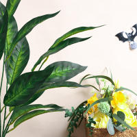 1PC Plantas Artificiales Verdes Simuladas Para Decoración De Oficina Y Hogar Estilo Selva Material Plástico Sin Botellas Incluidas - details 7