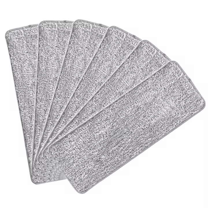 Almohadillas de mopa de microfibra, fregonas planos para cabezales de repuesto húmedas/secas, lavables, reutilizables, compatibles - 1
