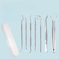Kit De Limpieza Dental Profesional Con 3/4/5/6/7pcs Palillos De Dientes De Acero Inoxidable Para Eliminar Callo Y Placa Herramientas Dentales - details 1