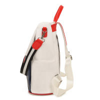 Mochilas Mochila Mujer PU Correa Arcuata Mochipa de Espalda Cuero Suave with Cremallera Diseño Parche Liner - details 3