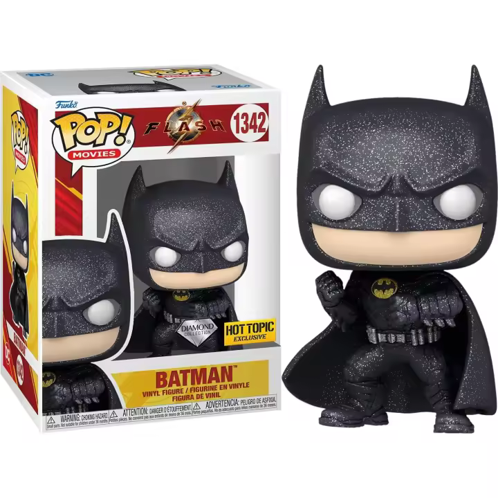 Figura de Vinilo Funko Pop Batman Diamond The Flash Exclusiva de Hot Topic - 1