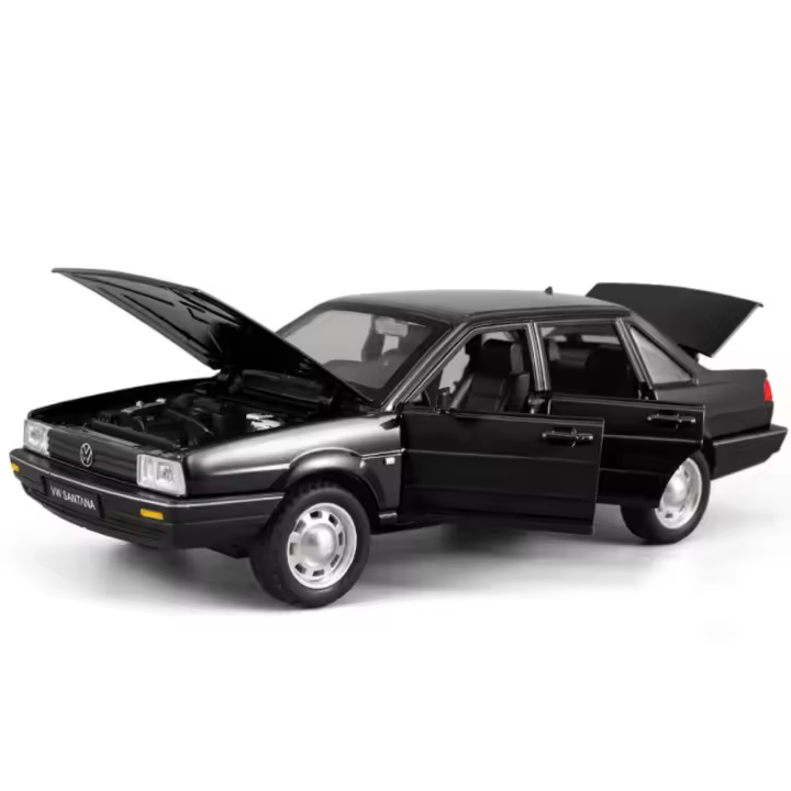 Modelo De Coche De Aleación 1/24 Diecast Santana Con Sonido Luz Y Retroceso Colección Decoración Regalo Para Niños Con Cuerpo De Metal Chasis De Plástico Ruedas De Goma - 1