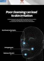 Eliminador de puntos negros eléctrico, limpiador de poros con microcristales y burbujas pequeñas, instrumento electrónico de belleza. - details 7