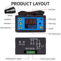 Controlador De Temperatura Digital Con Sensor NTC Termostato Regulador Para Refrigerador Y Congelador Interior DC 12V Con Control Remoto - details 2
