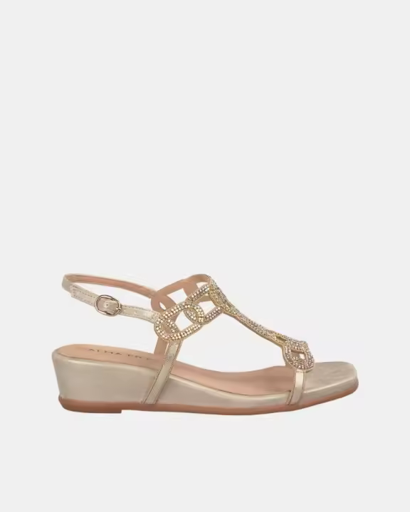 ALMA EN PENA V2551773 Sandalias Fiesta Abiertas Mujer Oro - 1
