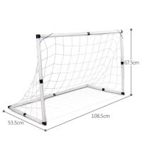 Juego De Metas De Fútbol Para Niños Set De Entrenamiento Portátil Para Interior Y Exterior Red Plegable De Jardín Instalación Sencilla - details 3
