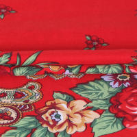 Bufanda De Lujo Para Mujer Con Floral Shawl Vintage Con Borlas Cálido Foulard Bandana Estilo Casual Tamaño Grande Para Otoño E Invierno - details 1