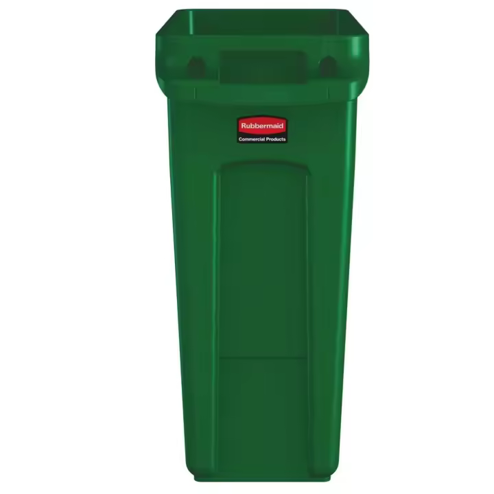 Rubbermaid Contenedor Slim Jim® con ventilación 61 l verde - 1