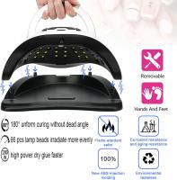 Secador De Uñas LED UV Profesional 280W Con Pantalla Táctil LCD Y 66 Bolas De Luz Tiempo De Secado Ajustable Para Manicura Y Gel De Pólo En Salón - details 1
