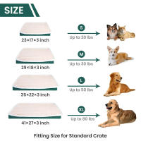 Cama Para Perro Cuadrada Grande Con Forro Térmico Lavable Y Cierre De Cremallera Antideslizante Para Invierno Matrícula De Mascota - details 0