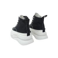 Eva Zorteon - Zapatilla Abotinada para Mujer Cómoda Material de Lona de Plataforma y Cierre de Cordones . Modelo L006. - details 16