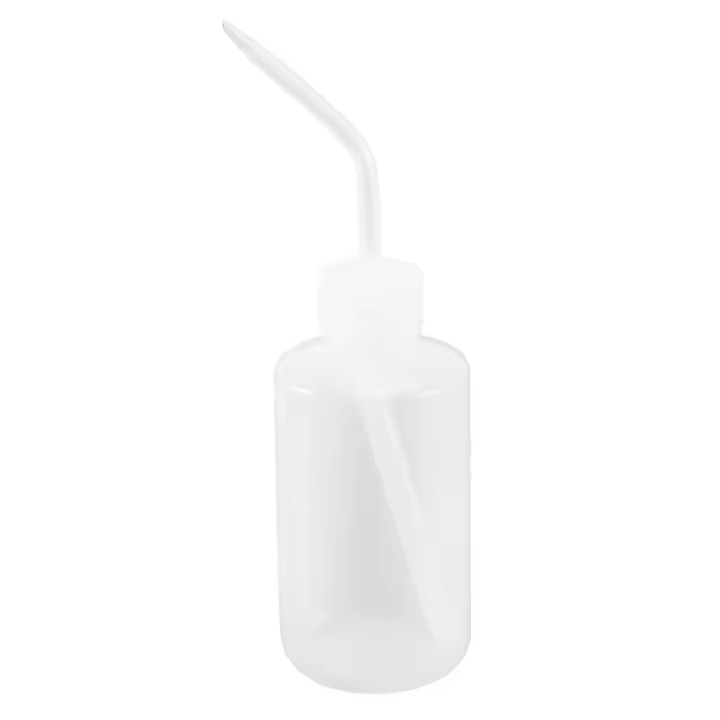 Botella exprimible de jabón verde de plástico blanco claro para tatuajes, capacidad de 250mL, 8OZ - 1