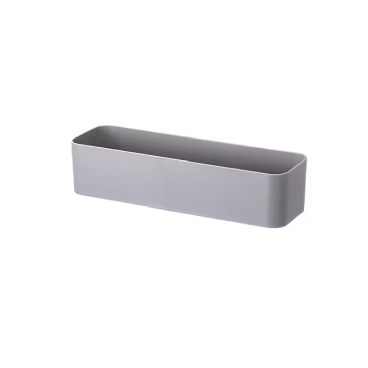 Organizador De Pared Para Maquillaje Y Cocina Caja De Almacenamiento Con Gancho Adhesivo Estante Para Baño Y Cocina Contenedor De Organizador De Cajones Material PP Montaje En Pared - 1