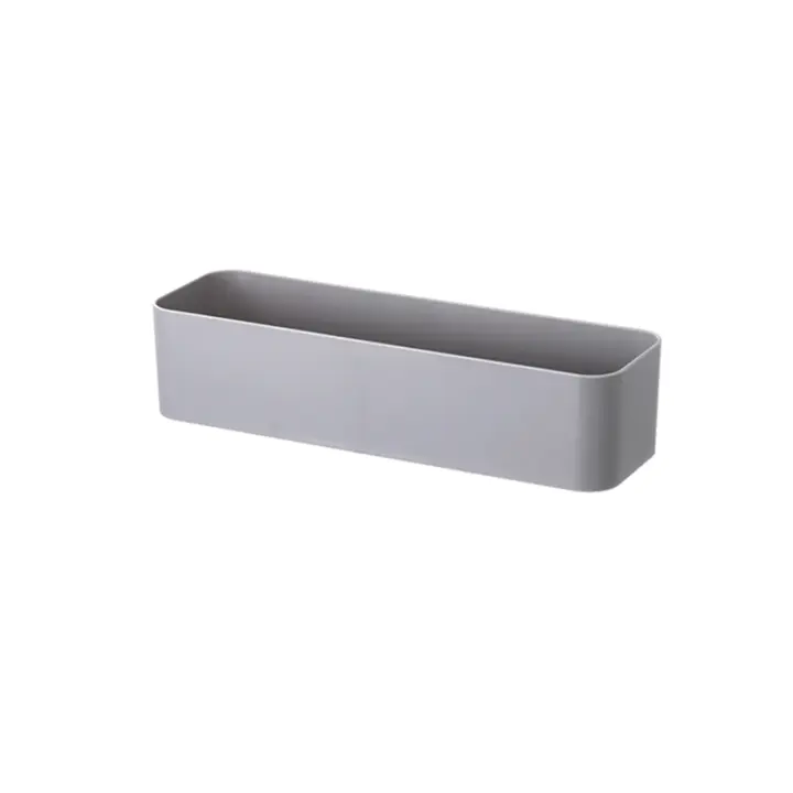 Organizador De Pared Para Maquillaje Y Cocina Caja De Almacenamiento Con Gancho Adhesivo Estante Para Baño Y Cocina Contenedor De Organizador De Cajones Material PP Montaje En Pared - 1