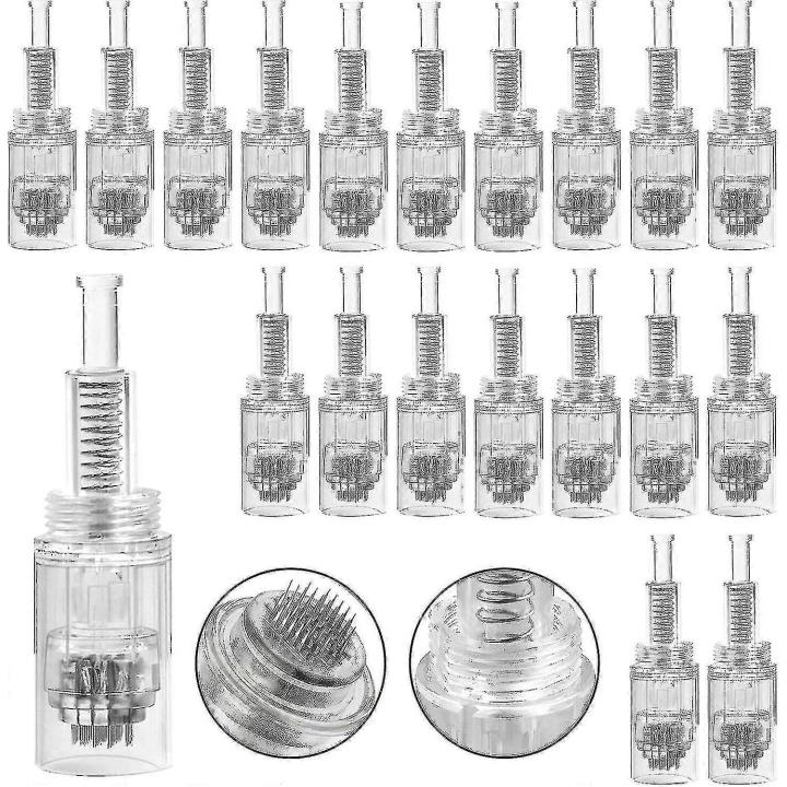 Geore Microneedling Needles, Microneedling Needles Replacement For Derma Pen, 20 Pieces 36 Pins Replacement Derma Pen Microneedling Dermapen Microneed