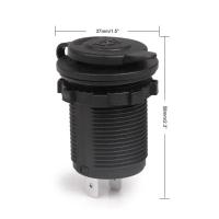 Enchufe De Luz De Cigarrillo Para Coche 12V 24V Impermeable Adaptador De Corriente Para Barco Motocicleta Camión RV ATV Con Cable D5 - details 4