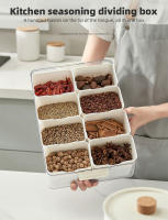 Caja De Almacenamiento Para Condimentos 8 En 1 Juego De Botellas De Especias Organizador De Cocina Contenedor Moderno De Acrílico - details 0
