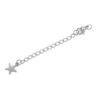 10 Pcs Cadena De Acero Inoxidable Con Hebilla De Cangrejo Y Pendiente De Estrella Hueca Para DIY Pulsera Y Collar Único Y Bonito - details 3